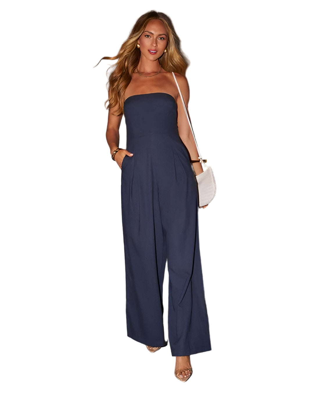 Lara Women's Jumpsuit | Elegant Strapless Design, Premium Fabric 1