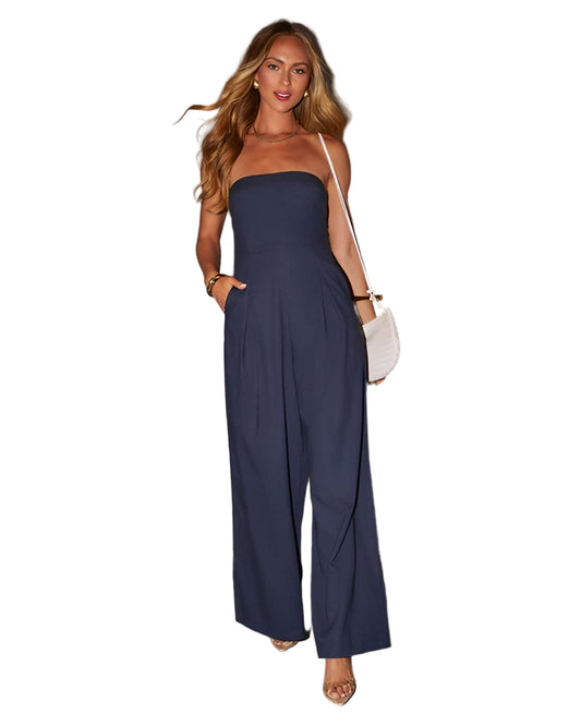 Lara Women's Jumpsuit | Elegant Strapless Design, Premium Fabric 1