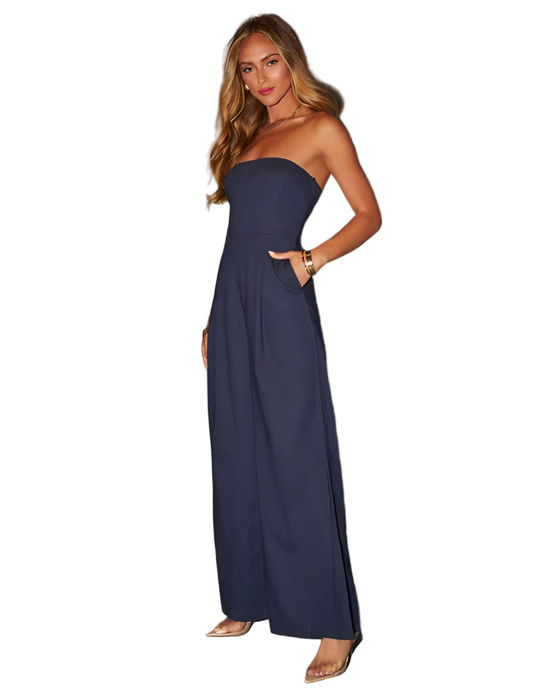 Lara Women's Jumpsuit | Elegant Strapless Design, Premium Fabric 3